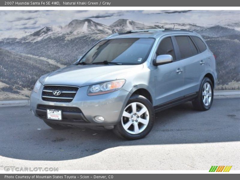 Natural Khaki Green / Gray 2007 Hyundai Santa Fe SE 4WD