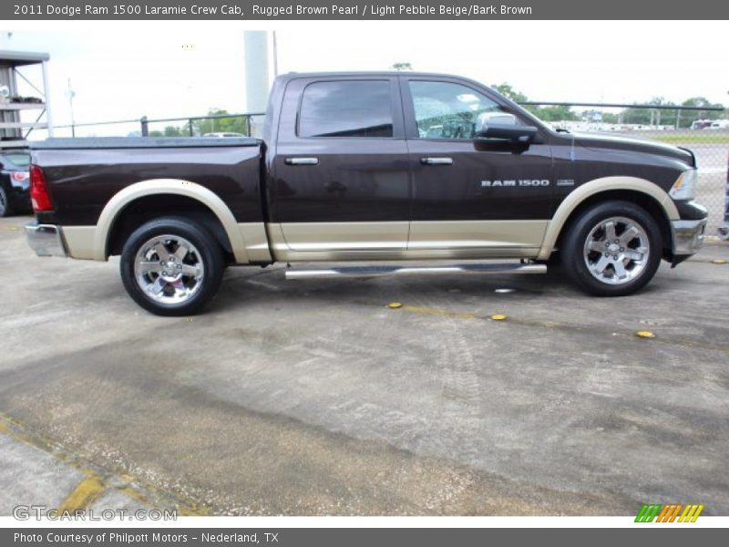 Rugged Brown Pearl / Light Pebble Beige/Bark Brown 2011 Dodge Ram 1500 Laramie Crew Cab