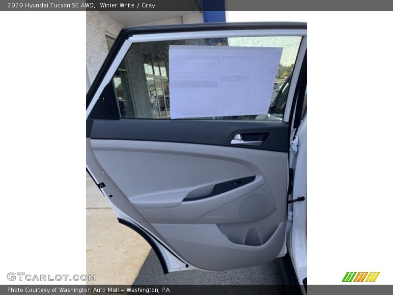 Winter White / Gray 2020 Hyundai Tucson SE AWD