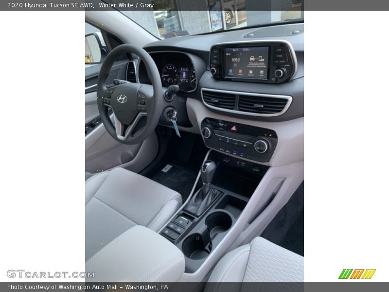 Winter White / Gray 2020 Hyundai Tucson SE AWD