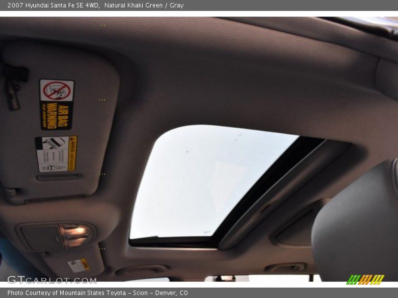 Natural Khaki Green / Gray 2007 Hyundai Santa Fe SE 4WD