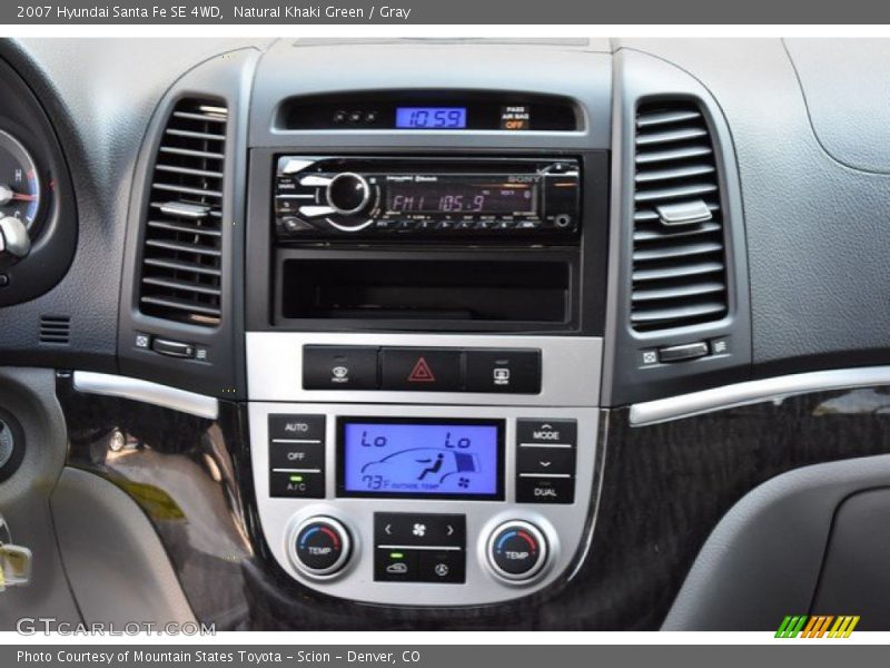 Natural Khaki Green / Gray 2007 Hyundai Santa Fe SE 4WD