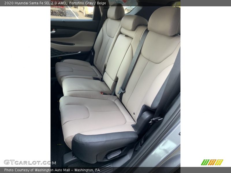 Portofino Gray / Beige 2020 Hyundai Santa Fe SEL 2.0 AWD