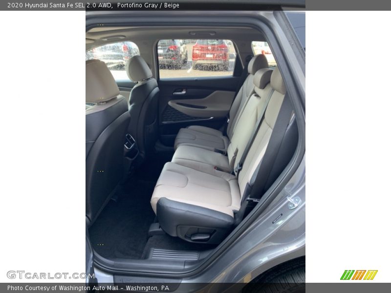 Portofino Gray / Beige 2020 Hyundai Santa Fe SEL 2.0 AWD