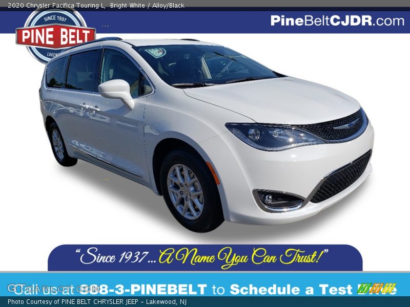 Bright White / Alloy/Black 2020 Chrysler Pacifica Touring L