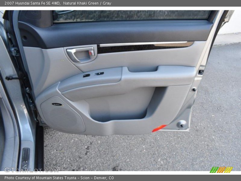 Natural Khaki Green / Gray 2007 Hyundai Santa Fe SE 4WD