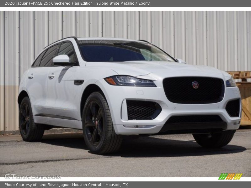 Yulong White Metallic / Ebony 2020 Jaguar F-PACE 25t Checkered Flag Edition