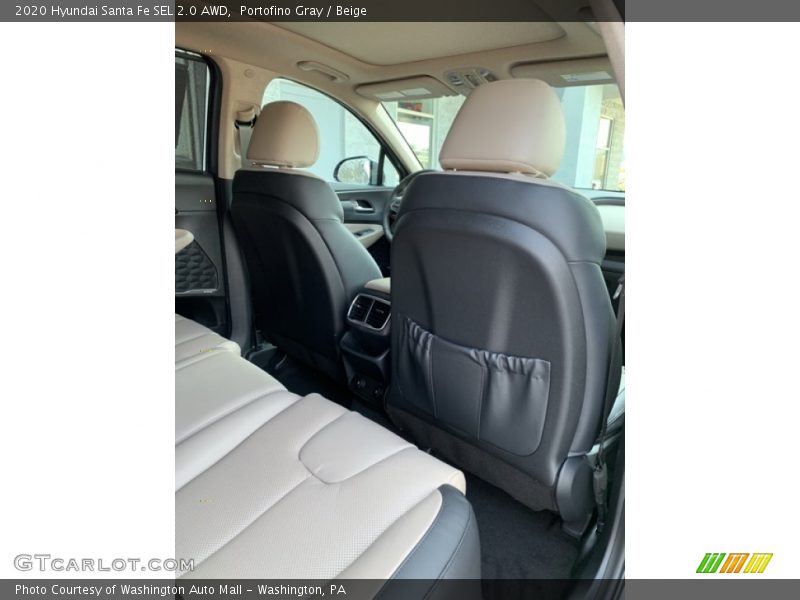 Portofino Gray / Beige 2020 Hyundai Santa Fe SEL 2.0 AWD