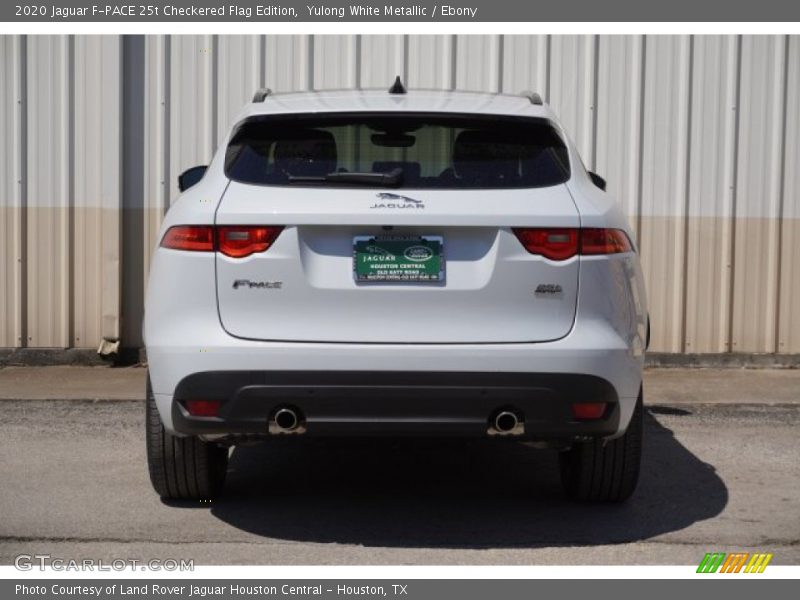 Yulong White Metallic / Ebony 2020 Jaguar F-PACE 25t Checkered Flag Edition