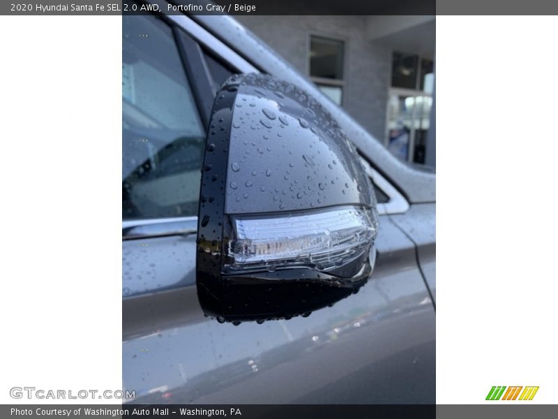 Portofino Gray / Beige 2020 Hyundai Santa Fe SEL 2.0 AWD