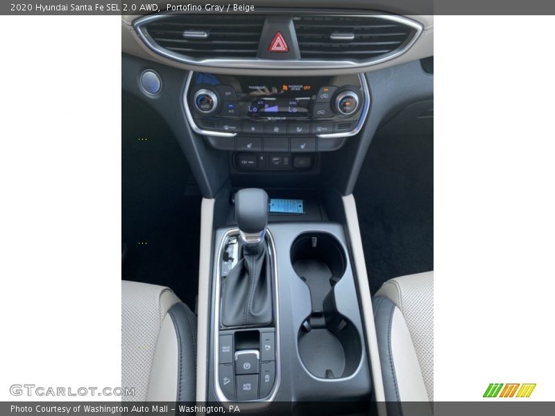 Portofino Gray / Beige 2020 Hyundai Santa Fe SEL 2.0 AWD