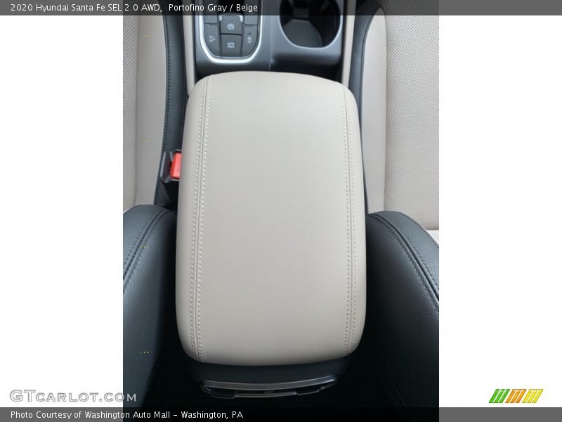 Portofino Gray / Beige 2020 Hyundai Santa Fe SEL 2.0 AWD