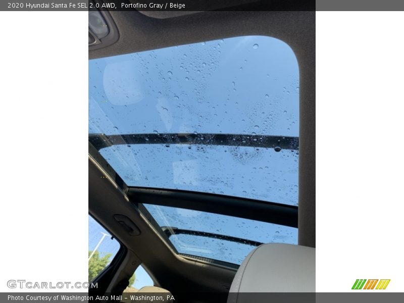 Portofino Gray / Beige 2020 Hyundai Santa Fe SEL 2.0 AWD