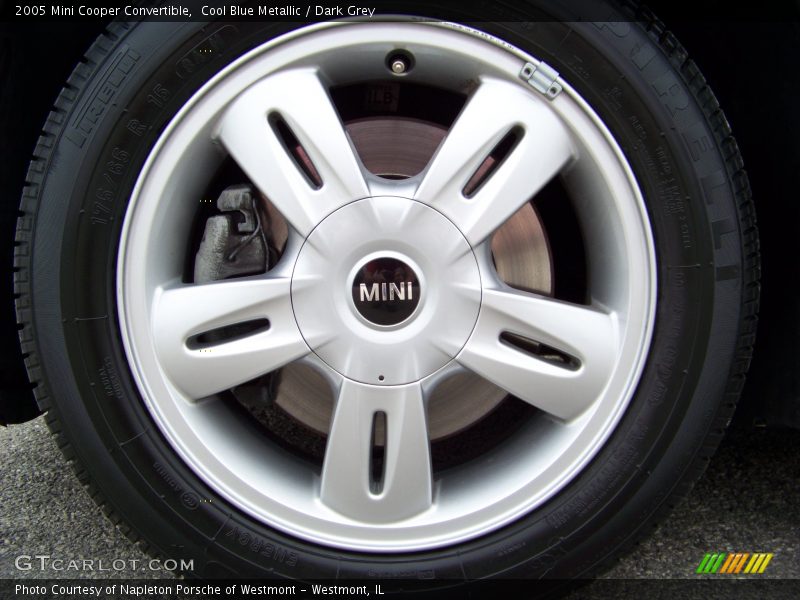 Cool Blue Metallic / Dark Grey 2005 Mini Cooper Convertible