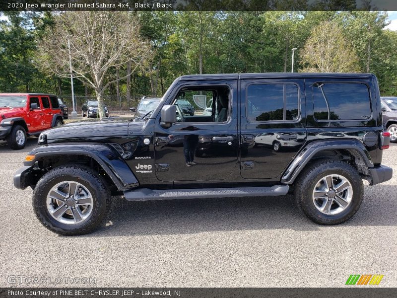 Black / Black 2020 Jeep Wrangler Unlimited Sahara 4x4