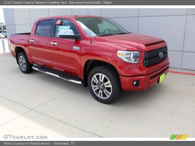 Barcelona Red Metallic / Black 2019 Toyota Tundra Platinum CrewMax 4x4