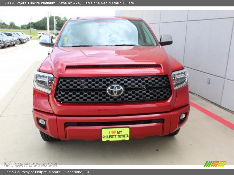 Barcelona Red Metallic / Black 2019 Toyota Tundra Platinum CrewMax 4x4