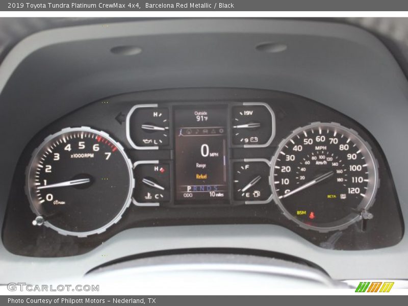 Barcelona Red Metallic / Black 2019 Toyota Tundra Platinum CrewMax 4x4