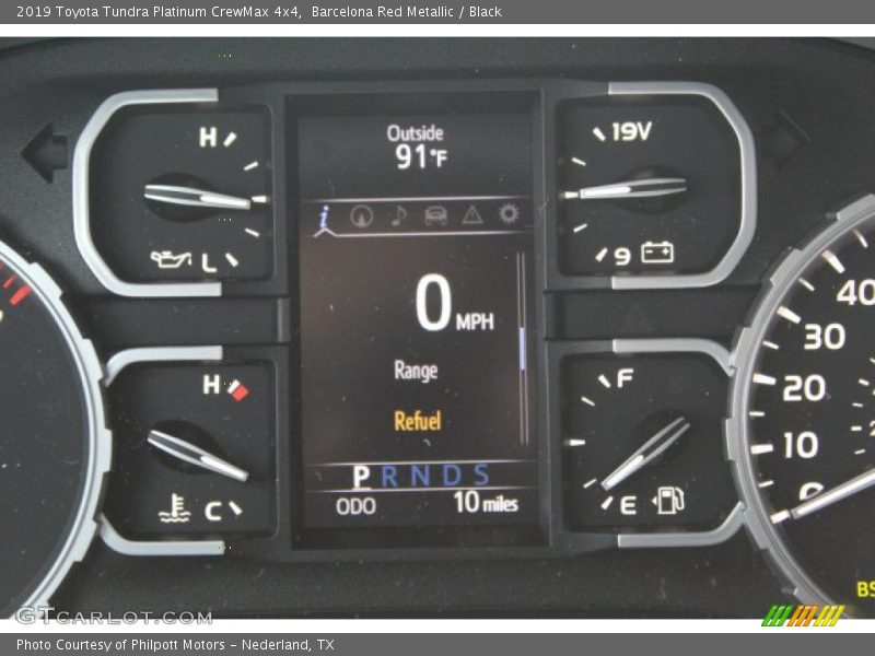 Barcelona Red Metallic / Black 2019 Toyota Tundra Platinum CrewMax 4x4