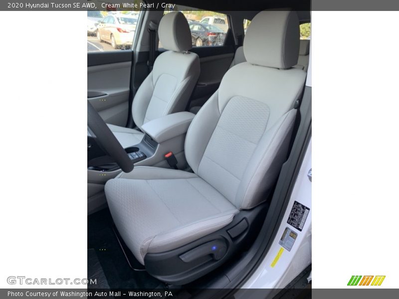 Cream White Pearl / Gray 2020 Hyundai Tucson SE AWD