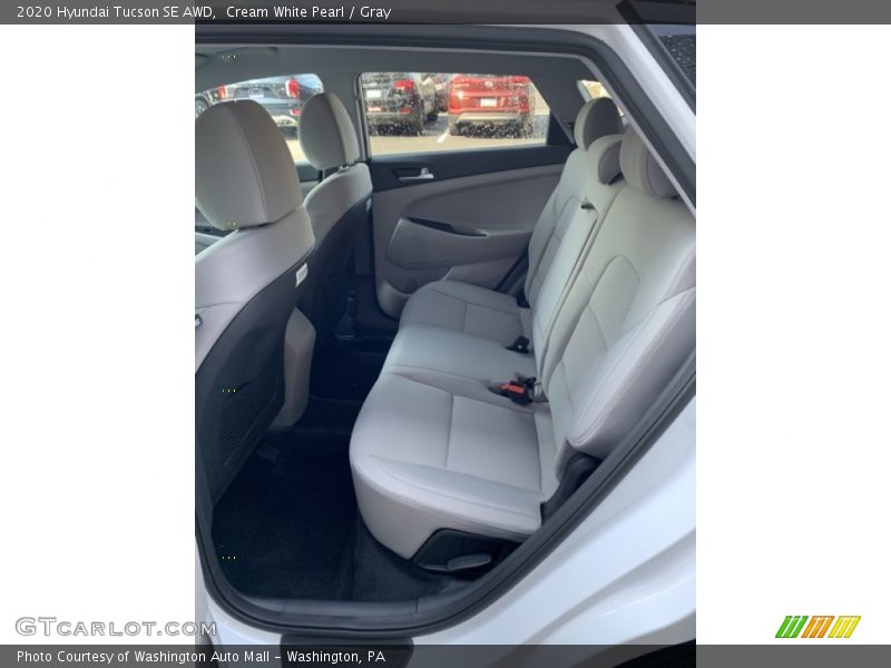 Cream White Pearl / Gray 2020 Hyundai Tucson SE AWD