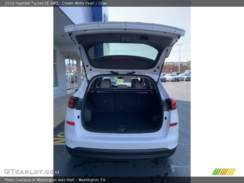 Cream White Pearl / Gray 2020 Hyundai Tucson SE AWD