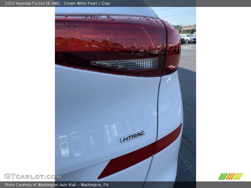 Cream White Pearl / Gray 2020 Hyundai Tucson SE AWD