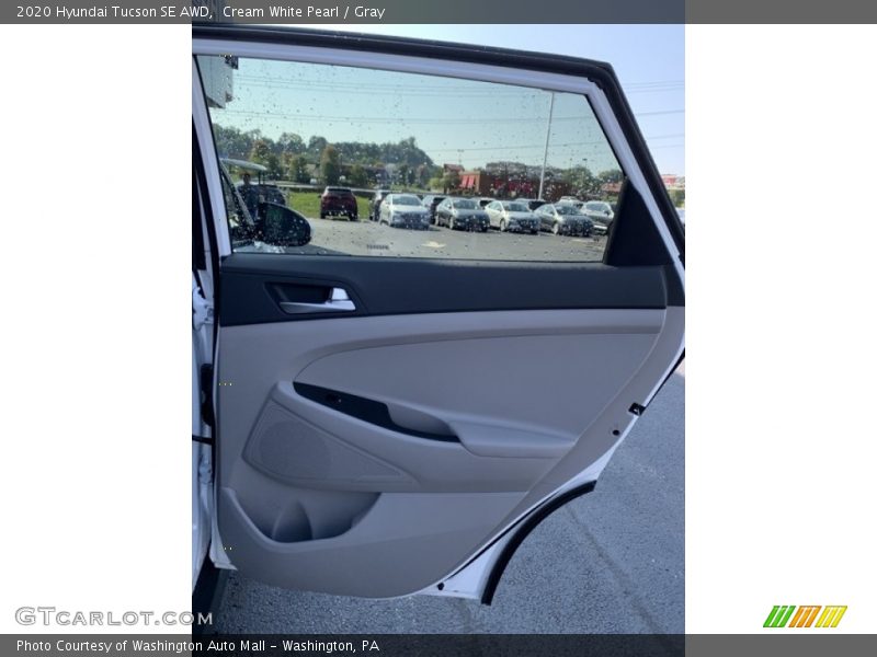 Cream White Pearl / Gray 2020 Hyundai Tucson SE AWD