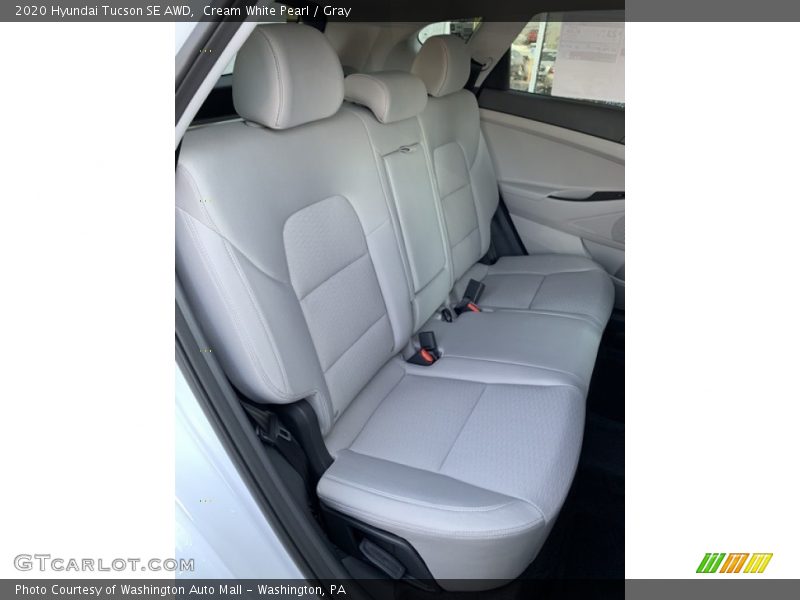 Cream White Pearl / Gray 2020 Hyundai Tucson SE AWD