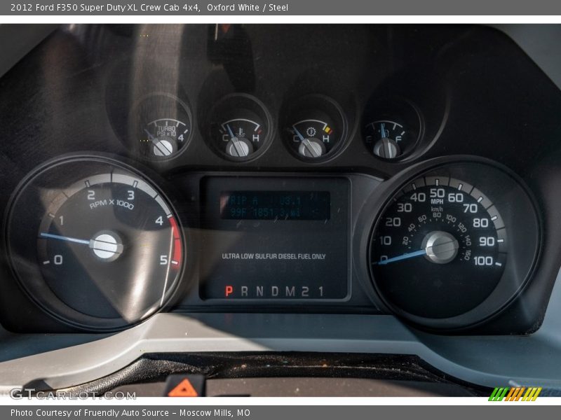 Oxford White / Steel 2012 Ford F350 Super Duty XL Crew Cab 4x4