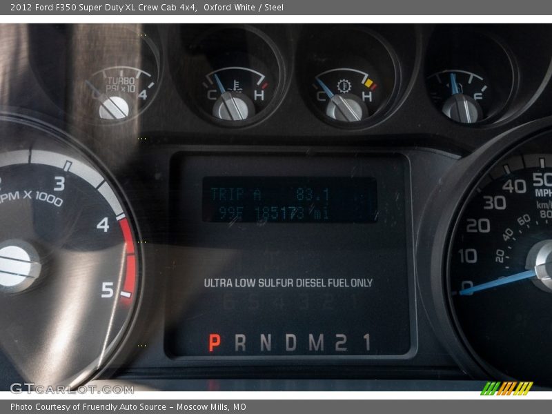 Oxford White / Steel 2012 Ford F350 Super Duty XL Crew Cab 4x4