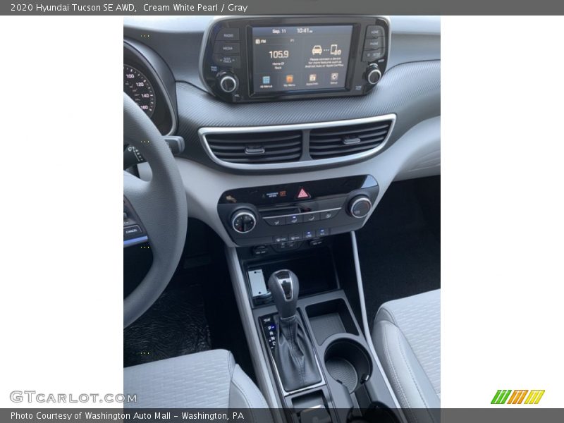 Cream White Pearl / Gray 2020 Hyundai Tucson SE AWD