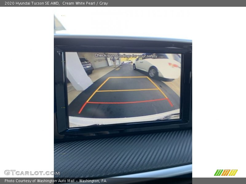 Cream White Pearl / Gray 2020 Hyundai Tucson SE AWD
