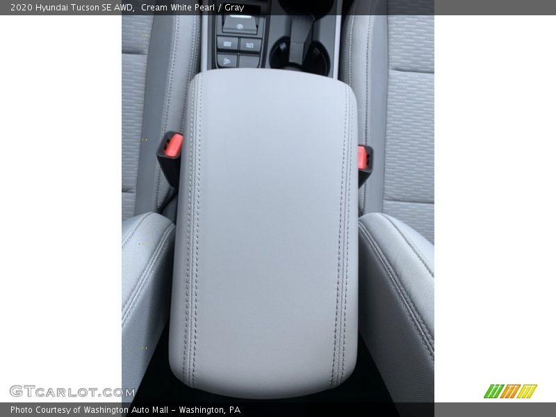 Cream White Pearl / Gray 2020 Hyundai Tucson SE AWD