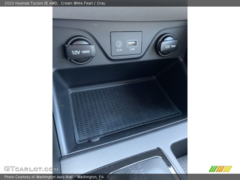 Cream White Pearl / Gray 2020 Hyundai Tucson SE AWD