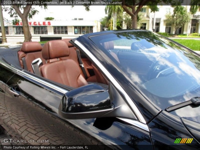 Jet Black / Cinnamon Brown Nappa Leather 2012 BMW 6 Series 650i Convertible