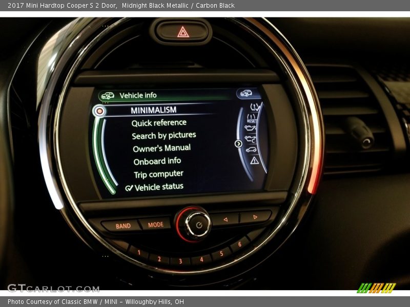 Midnight Black Metallic / Carbon Black 2017 Mini Hardtop Cooper S 2 Door