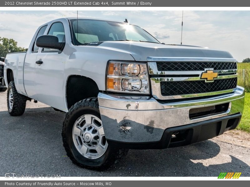 Summit White / Ebony 2012 Chevrolet Silverado 2500HD LT Extended Cab 4x4