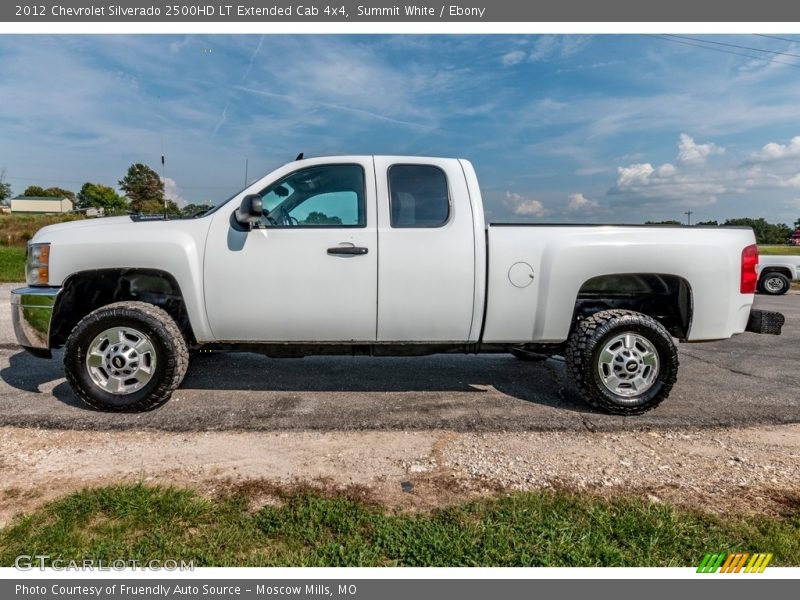 Summit White / Ebony 2012 Chevrolet Silverado 2500HD LT Extended Cab 4x4