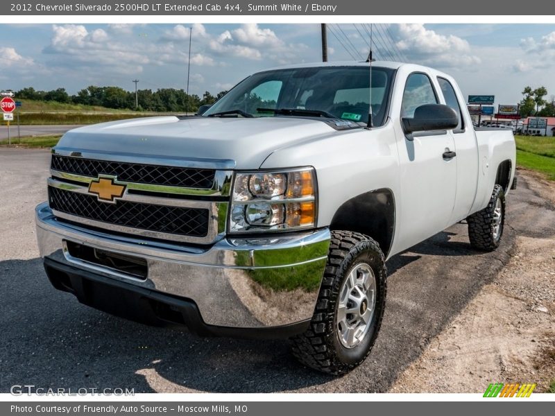 Summit White / Ebony 2012 Chevrolet Silverado 2500HD LT Extended Cab 4x4