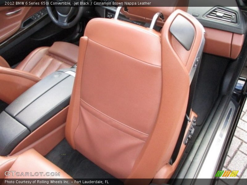 Jet Black / Cinnamon Brown Nappa Leather 2012 BMW 6 Series 650i Convertible