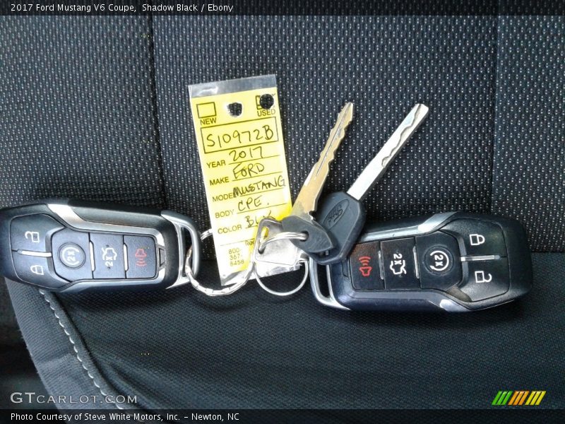 Shadow Black / Ebony 2017 Ford Mustang V6 Coupe