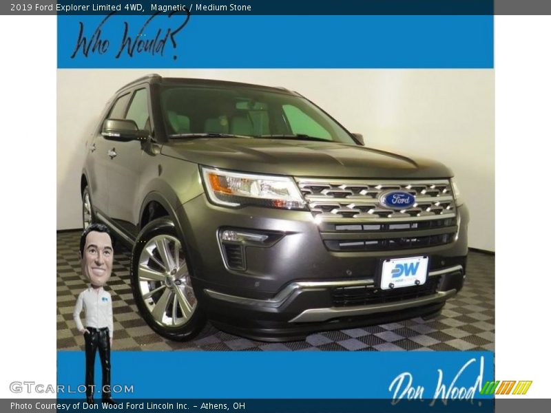 Magnetic / Medium Stone 2019 Ford Explorer Limited 4WD