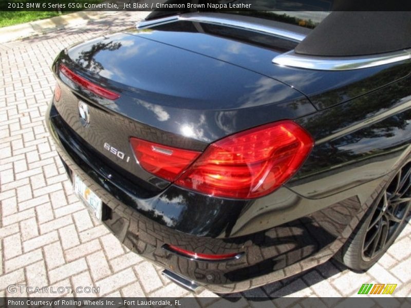 Jet Black / Cinnamon Brown Nappa Leather 2012 BMW 6 Series 650i Convertible