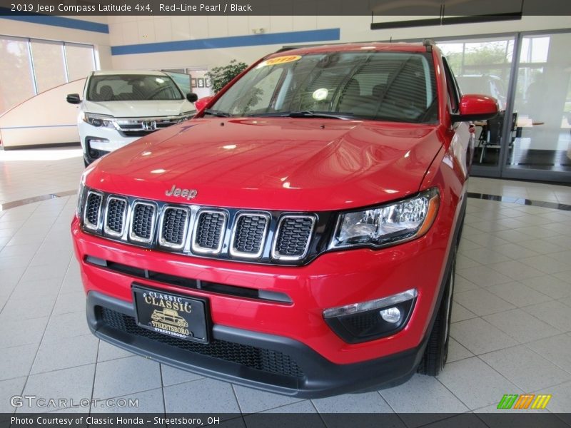 Red-Line Pearl / Black 2019 Jeep Compass Latitude 4x4