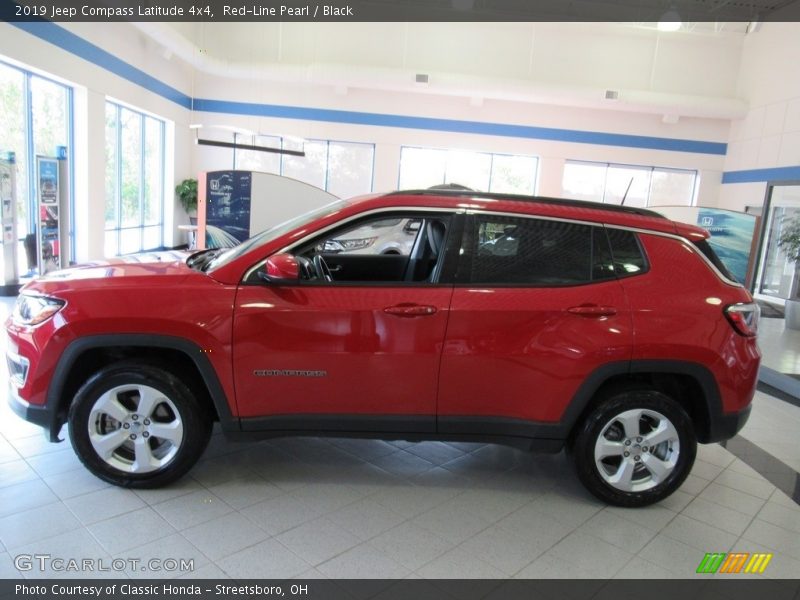 Red-Line Pearl / Black 2019 Jeep Compass Latitude 4x4