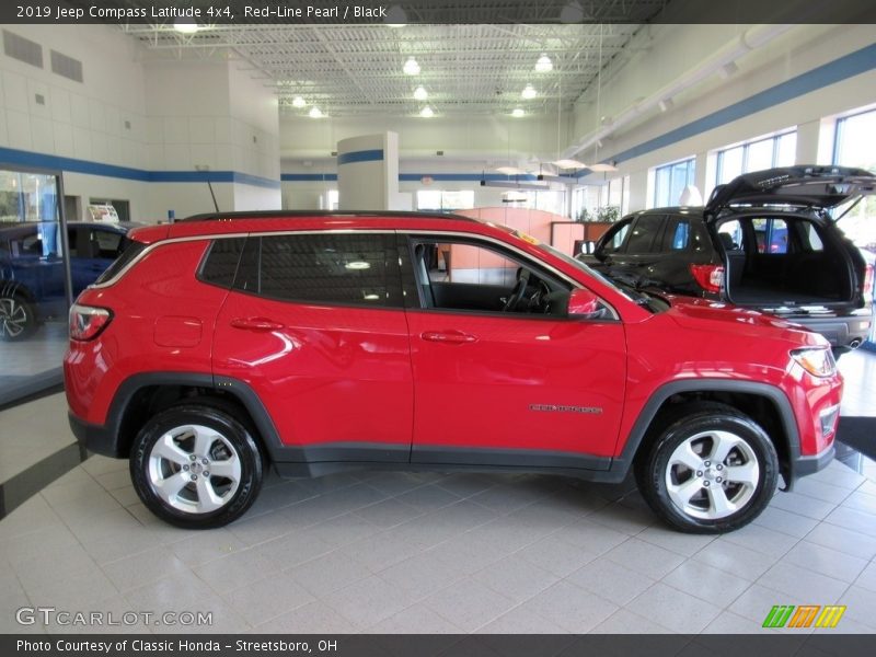 Red-Line Pearl / Black 2019 Jeep Compass Latitude 4x4
