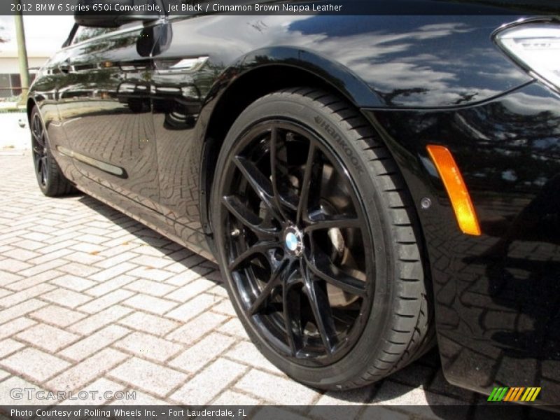 Jet Black / Cinnamon Brown Nappa Leather 2012 BMW 6 Series 650i Convertible