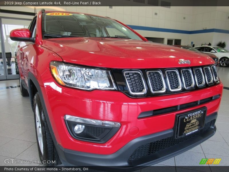 Red-Line Pearl / Black 2019 Jeep Compass Latitude 4x4