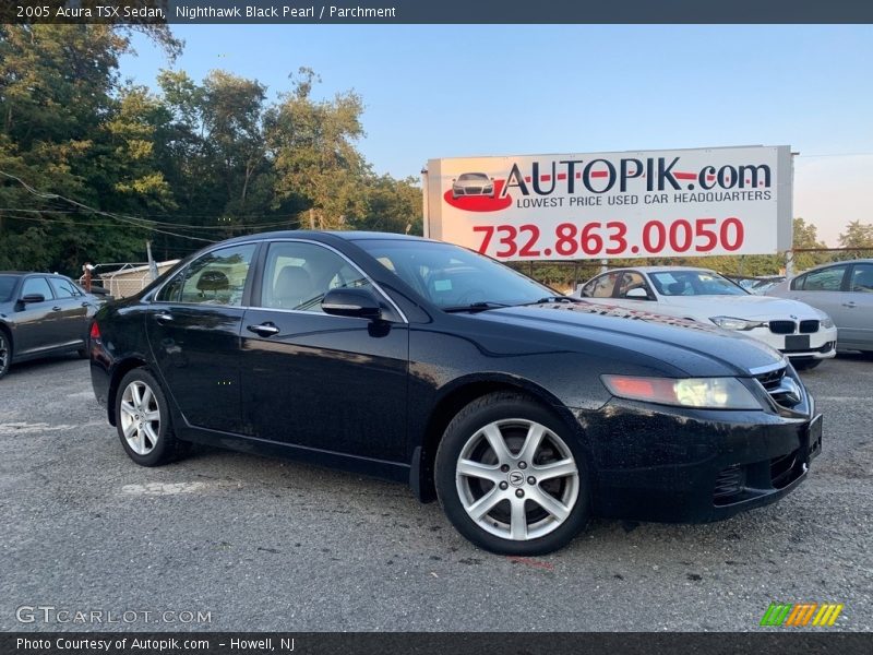 Nighthawk Black Pearl / Parchment 2005 Acura TSX Sedan